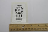 DECAL,LABEL,WHEEL LOAD Z80***