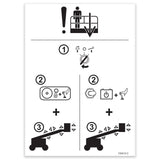 DECAL,EMERGENCY LOWERING