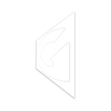 DECAL, COSMETIC, G, GTH-1056, WHITE, 231 X 503 MM