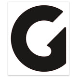 DECAL, COSMETIC, G, GTH-1544, BLACK, 225 X 503 MM