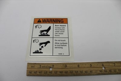 DECAL,WARNING BURN HAZ