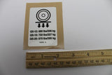DECAL,LABEL,WHEEL LOAD