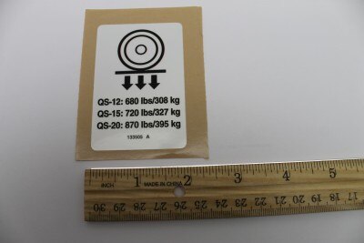 DECAL,LABEL,WHEEL LOAD