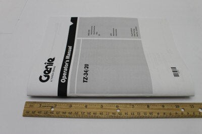 MANUAL,OPERATOR'S,TZ-34/20***