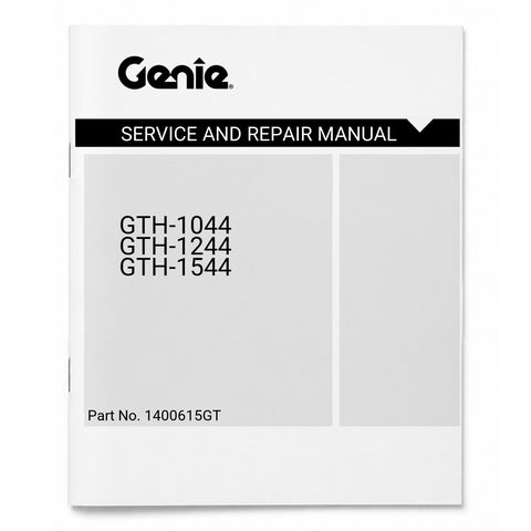 MANUAL, SERVICE AND REPAIR, GTH1044, GTH1244, GTH1544