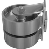 CASTER, DUAL-PNEU.SW.LOCK, 4X10