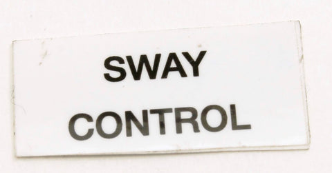 DECAL,SWAY CONTROL