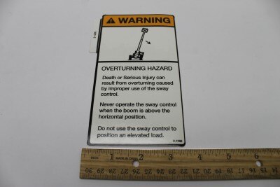 DECAL, OVERTURNING HAZARD