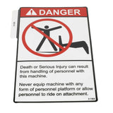 DECAL, NOT A MAN LIFT