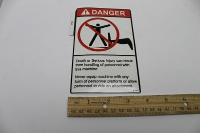 DECAL, NOT A MAN LIFT