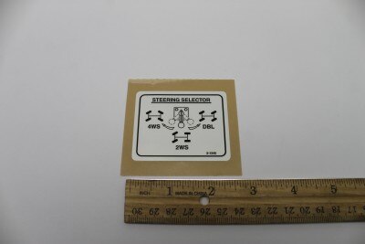DECAL, STEERING SELECTOR