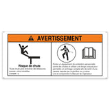 DECAL,WARNING,FALL HAZARD,AV