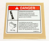 DECAL,DANGER-TIP-OVER,BATT,4047(FR)