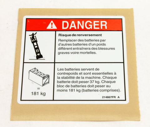 DECAL,DANGER-TIP-OVER,BATT,4047(FR)