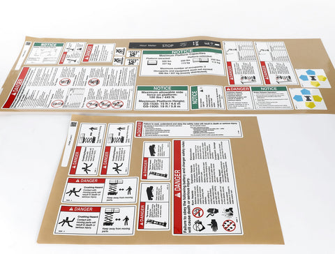 DECAL KIT, 1930 COMP, ANSI/CSA