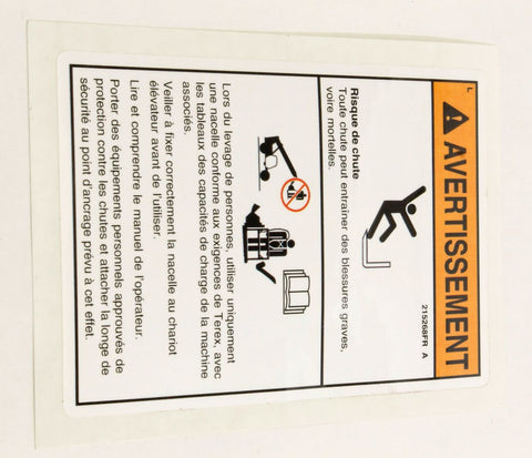 DECAL, FALL HAZARD