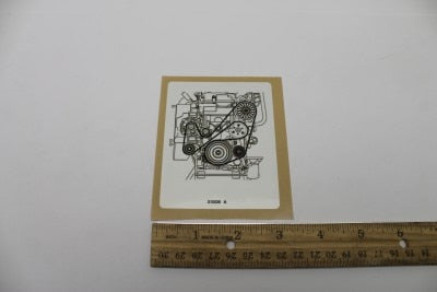 DECAL, LABEL, BELT, MSG425