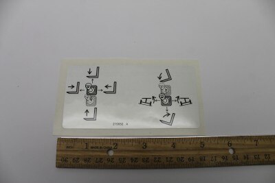 DECAL,LABEL-DUAL JOYSTICK CONTROL