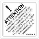DECAL, ATTENTION, NOT FOR CONSUMERS