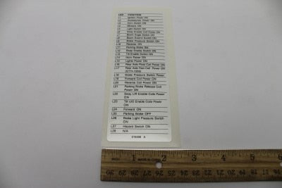 DECAL DIAGNOSTIC LED FUNCTIONS