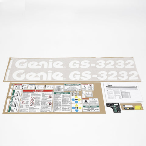 DECAL KIT,3232 PLAT.,WRD,ANSI
