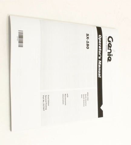 MANUAL,OPERATORS,SX-180 ANSI