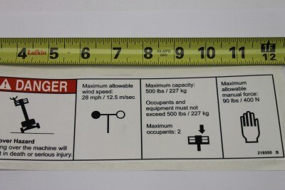 DECAL,DANGER,CAP,AUS WORD