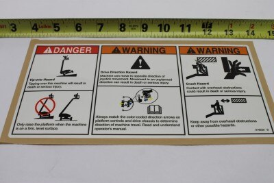 DECAL,DANGER/WARNING COMBO