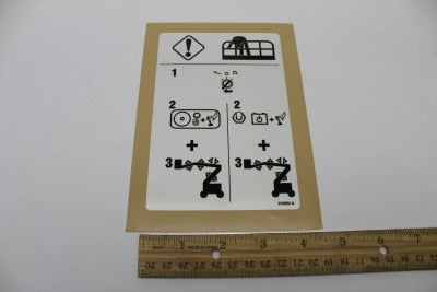 DECAL,EMERGENCY LOWERING