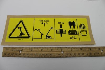 DECAL,TIP-OVER HAZARD,ANSI