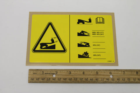 DECAL,RUNAWAY HAZARD