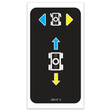 DECAL,STEER/DRIVE,PCON,SY