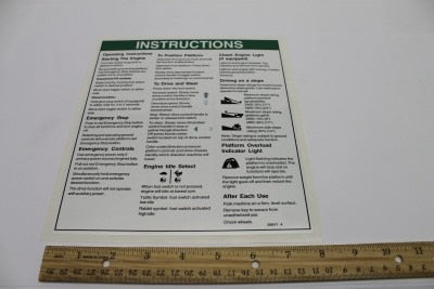 DECAL,INST,OPER INST,S80,AUS