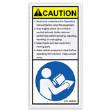 DECAL,CAUTION,READ INST