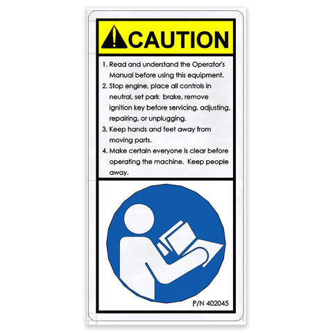 DECAL,CAUTION,READ INST