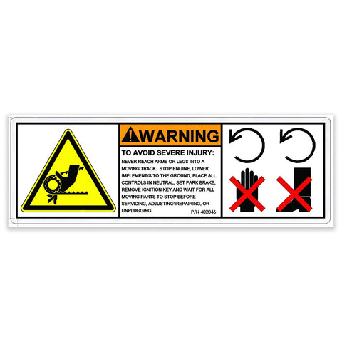 DECAL,WARN,AVOID INJURY