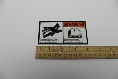 DECAL,WARN,HIGH PRESS