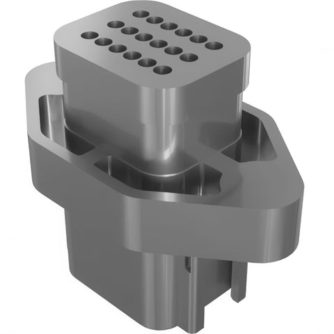 CONN, RECEP, 18 WAY, DEUTSCH, DTV, BLACK/FLANGE