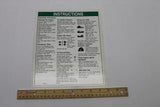 DECAL,OPERATING INSTRUCTIONS