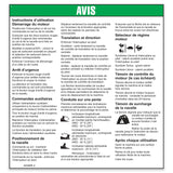 DECAL,OPERATING INSTRUCTIONS,FR