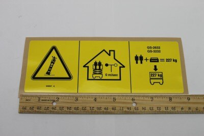 DECAL,SYM MAX CAP 227 KG,CE