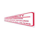 DECAL, COSMETIC, H&E, CUSTOMER RESPONSIBILITY, 15 X 4