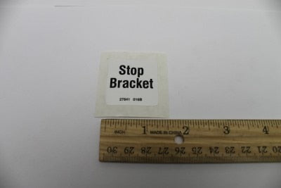DECAL,STOP BRACKET