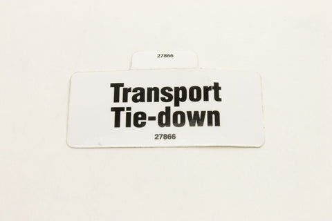 DECAL,TRANSPORT TIE DOWN