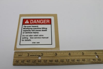 DECAL,DANGER-TIP OVER