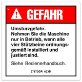 DECAL, TIP OVER HAZARD