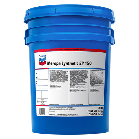 INDUSTRIAL GEAR OIL, CHV MEROPA ELITESYN XM150, 5 GALLON PAIL