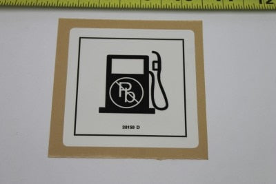 DECAL,LABEL,UNLEADED GAS ONLY