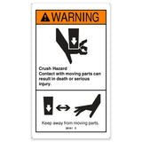 DECAL,WARN,CRUSH HAZARD HAND
