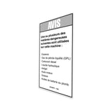 DECAL,NOTICE,HAZARDOUS MAT'LS